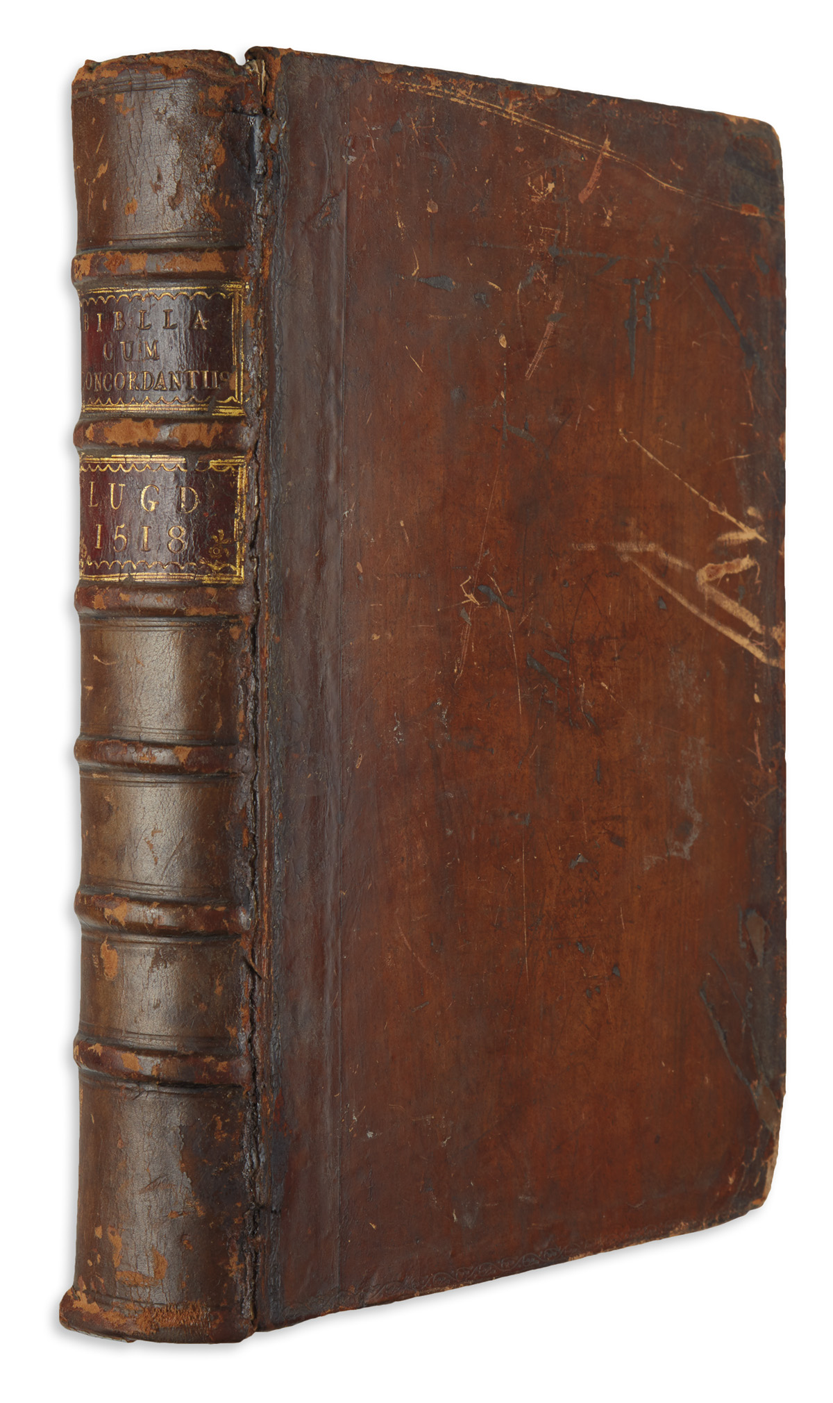 BIBLE IN LATIN.  Biblia cu[m] co[n]cordantiis veteris [et] novi testamenti [et] sacrorum canonum.  1518
